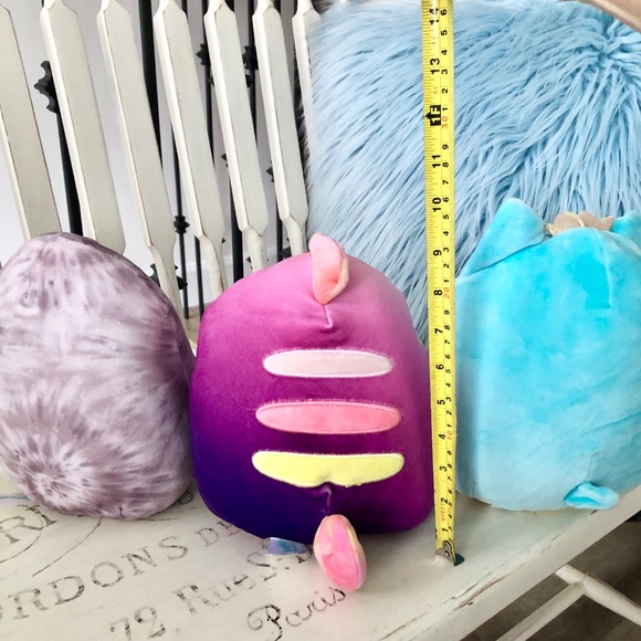 Squishmallows, Set of 3, Chameleon Axolotl, Sloth & Corgi Dog, 9" Stuffed, Plush - Picture 6 of 10